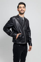 NoirForm Men's Vegan Faux Leather Jacket